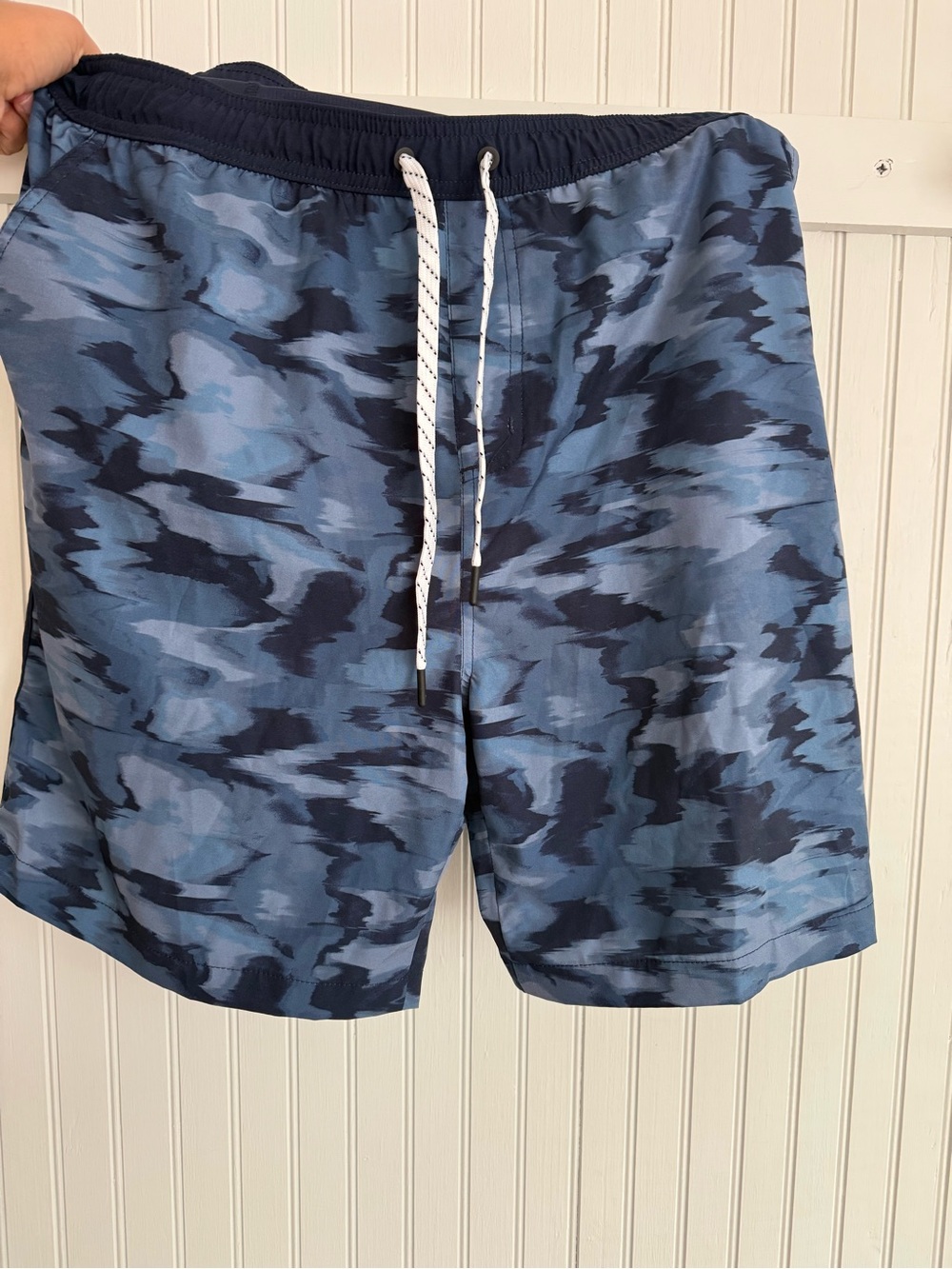 Eddie Bauer Blue Camo Swim Trunks XL